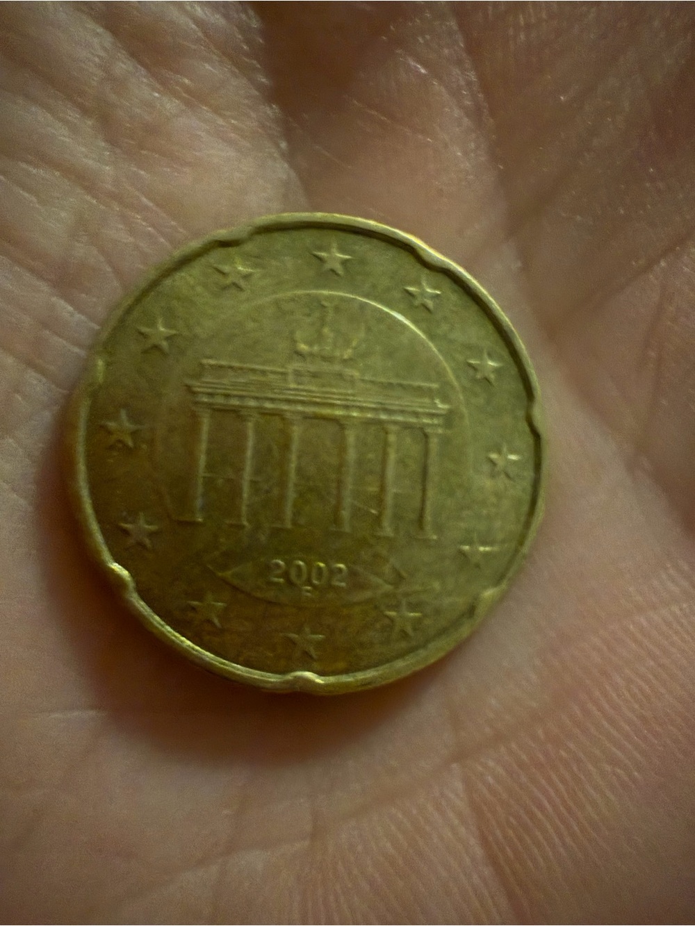 2002-D Germany 20 Euro Cent coin